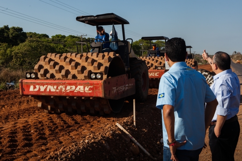 Governador conferiu de perto andamento da obra na MT-040