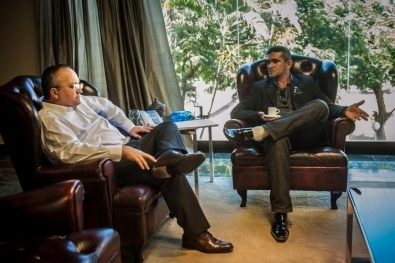 Governador Pedro Taques, e o deputado Elizeu Nascimento, sargento da PM