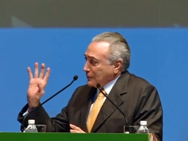 Michel Temer em evento em So Paulo