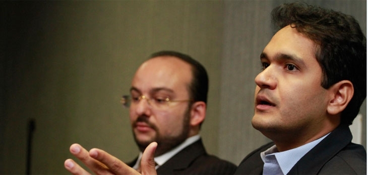 Joo Emanuel e o advogado Eduardo Mahon