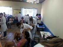 As pessoas puderam participar de vrios procedimentos