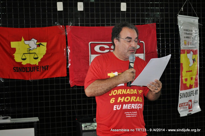 Pedro Aparecido, presidente do SINDIJUFE-MT
