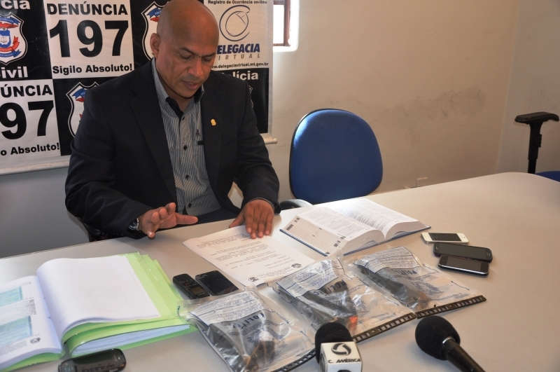 Delegado Walfrido Franklin Nascimento, em entrevista na sede da Delegacia Especializada de Homicdio e Proteo a Pessoa