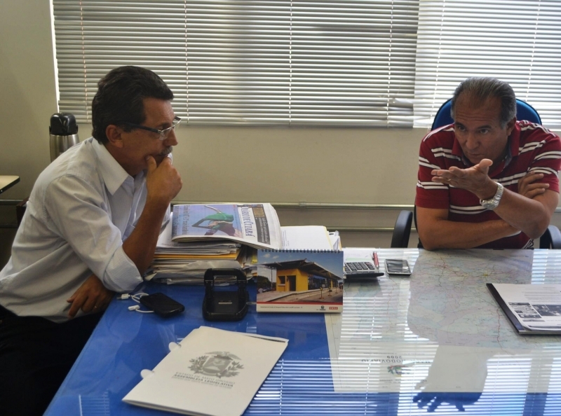 Deputado Estadual Ezequiel Fonseca (PP) e secretrio Adjunto de Transportes da Setpu, Alaor de Paula