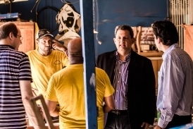 Secretrio Jean Stevan em visita tcnica ao projeto 