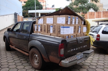 Defensivos recuperados pela Polcia Civil.