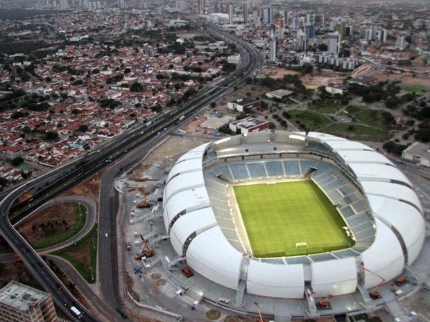 Estdio Arena das Dunas, em Natal, onde ocorre primeira reunio de segurana