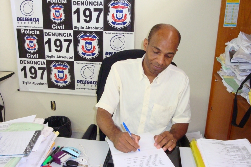 Delegado Paulo Arajo, titular da Delegacia do Adolescente de Cuiab