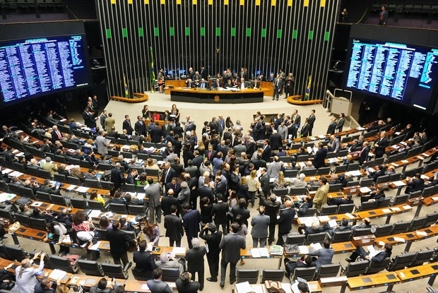 Plenrio da Cmara dos Deputados, em dia de votao