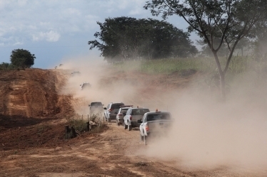 Silval Barbosa e comitiva visitam cidades na regio do Araguaia para lanamento de obras do MT Integrado