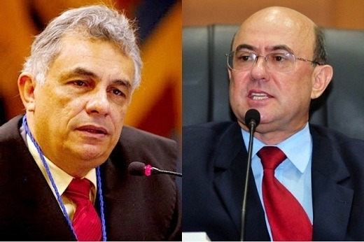 Conselheiro afastado do TCE, Humberto Bosaipo, e o deputado Jos Riva (PSD)