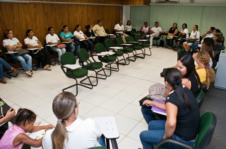 Primeira reunio com a nova coordenadora do Programa Justia Comunitria, juza Gleide Bispo Santos