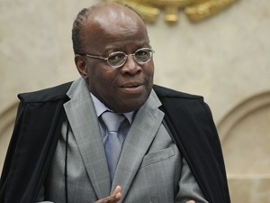 O presidente do STF, Joaquim Barbosa
