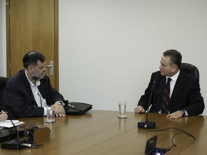 Presidente do Sistema Fiemt, Jandir Milan e juzes que das Varas de Execues Penais e da Vara da Infncia e Juventude