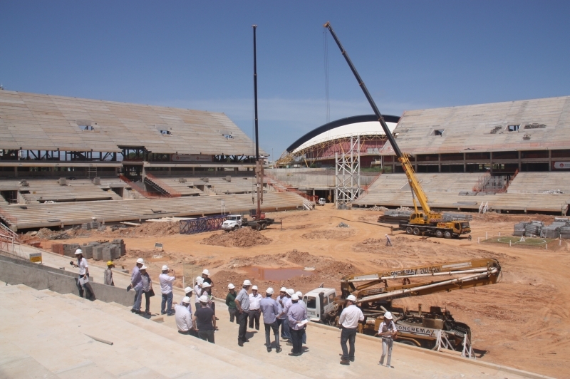 Integrantes da Rede de Controle na Arena Pantanal