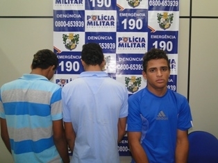 Os suspeitos foram entregues a autoridade policial civil