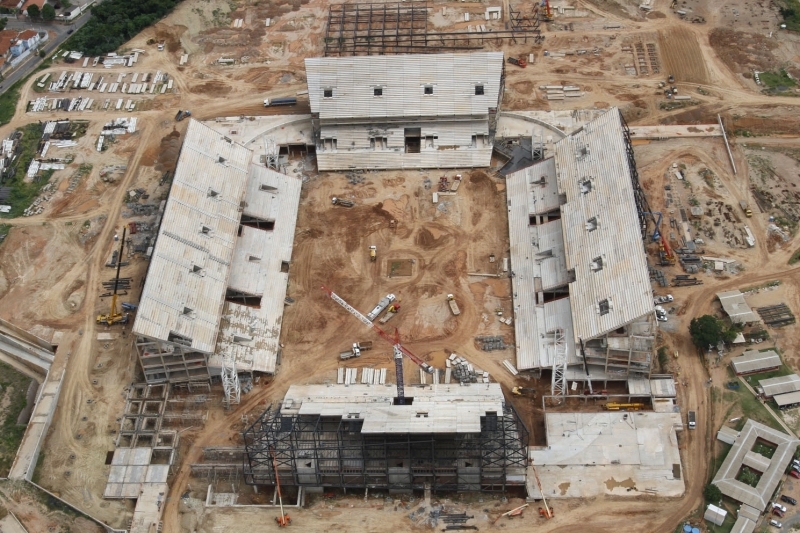 Arena Pantanal est na fase final das arquibancadas