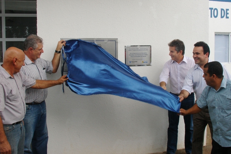 Inaugurao de obras nos distritos de Aguau e Guia, em Cuiab