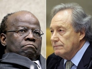O relator da ao 470, Joaquim Barbosa, e o revisor, Ricardo Lewandowski