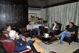 Governador Silval Barbosa recebe a visita do prefeito eleito de Vrzea Grande, Wallace Guimares
