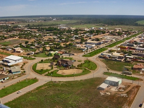 Vista area do municpio de Feliz Natal