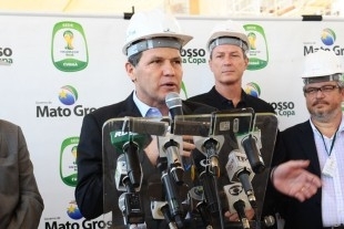O governador Silval Barbosa, que descartou a nomeao de Fagunde para a Secopa