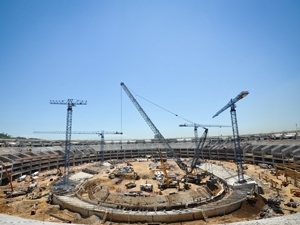 Obras do estdio do Maracan, no Rio, para a Copa do Mundo de 2014.