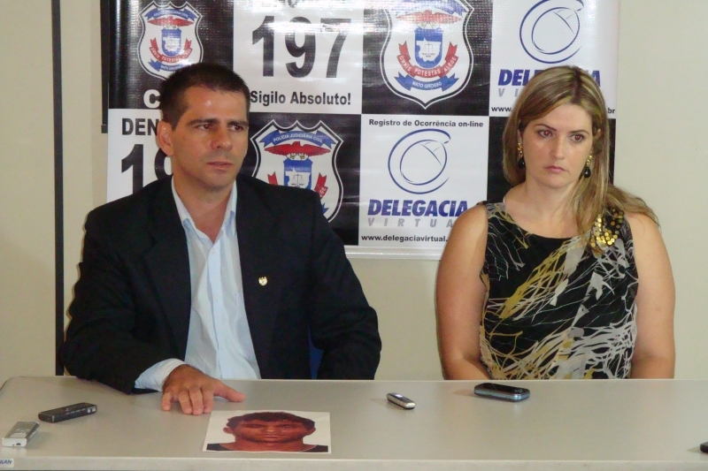 Delegados do GCCO, Flvio Stringueta e Ana Cristina Feldner.