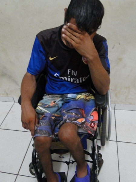 Cadeirante Wanderley Gimenes Gonalves, 28 anos.
