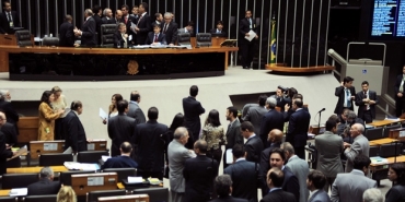 Deputados durante votao na Cmara do 1 turno da prorrogao da DRU.