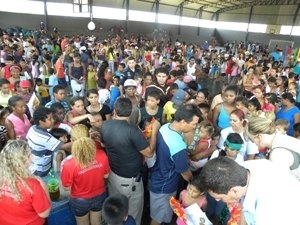 Participao das crianas durante o evento