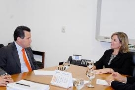 Governador Silval Barbosa se rene com a ministra da Casa Civil da Presidncia da Repblica, Palcio do Planalto