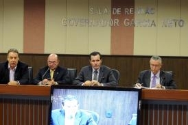 Reunio do governador Silval Barbosa com deputados estaduais