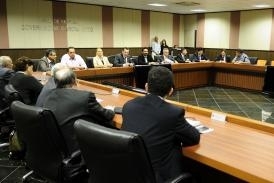 Governador Silval Barbosa rene no Salo Garcia Neto, no Palcio Paiagus seu secretariado e diretores de autarquias