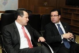 Governador Silval Barbosa em Braslia com Luis Carlos Bueno de Lima, secretrio Nac. de Transportes e Mobilidade Urbana