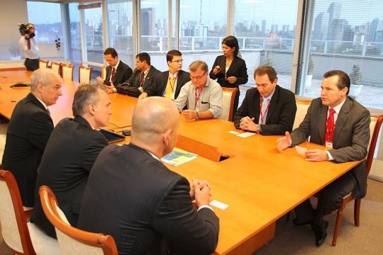 Governador Silval Barbosa rene-se com empresrios, em So Paulo