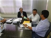 Vereador Misael Galvo (PR), durante reunio.
