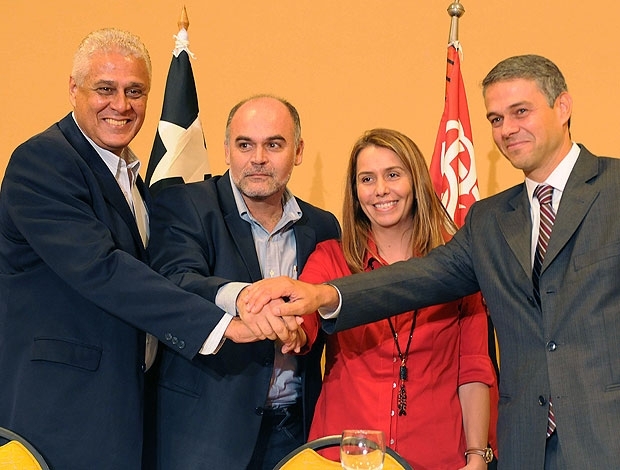 Roberto, Maurcio, Patrcia e Peter: cariocas unidos nas negociaes