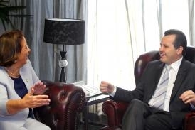 Governador Silval Barbosa recebe visita da ministra da Pesca e Aquicultura, Ideli Salvatti