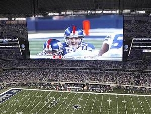 Telo no estdio do Dallas Cowboys, nos EUA