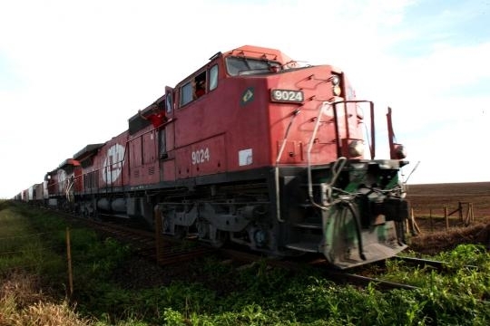 Vages de cargas da Ferronorte, em Alto Taquari