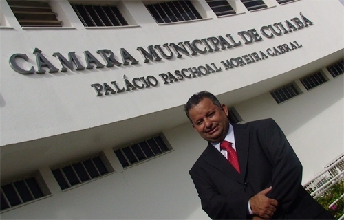 Vereador Misael Galvo, PR, presidente da Associao do Shopping Popular de Cuiab