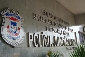 Sede da Polcia Judiciria Civil de Mato Grosso, em Cuiab.