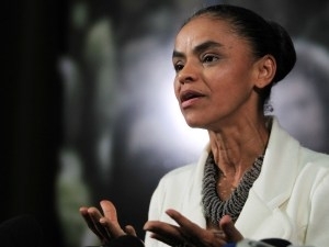 Senadora Marina Silva (PV-AC), durante entrevista coletiva em So Paulo nesta quarta-feira (06).