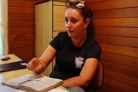 Secretria de meio ambiente de Marcelndia, Sirlene Juliane, e prefeito ressaltaram atuao da Defesa Civil
