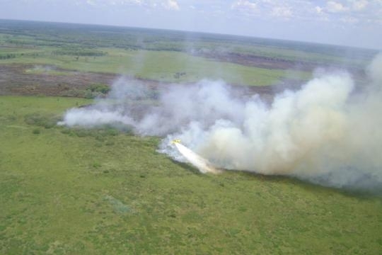 O tempo est seco e o nvel de calor elevado.