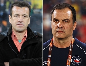 Dunga e Bielsa tm um encontro marcado nesta segunda, em Joanesburgo (Foto: Getty Images)