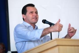 Governador Silval Barbosa participa de solenidade de abertura do Frum Novo Cenrio de Logstica de Mato Grosso