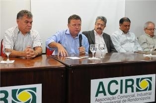 O encontro reuniu cerca de 80 lderes empresariais de Rondonpolis