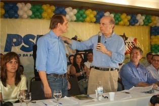 O tucano Wilson Santos,  aguardado com entusiasmo pela cpula nacional do partido